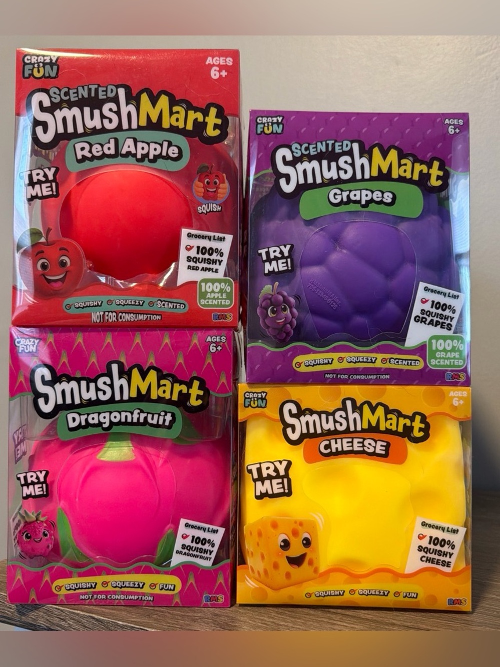 VIRAL FIVE BELOW FOOD LOT| SCENTED GRAPES | SCENTED APPLE | CHEESE |DRAGONFRUIT